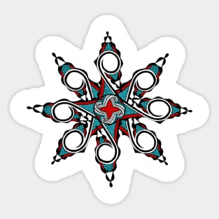 Pueblo Star Sticker